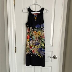 Floral Black Dress